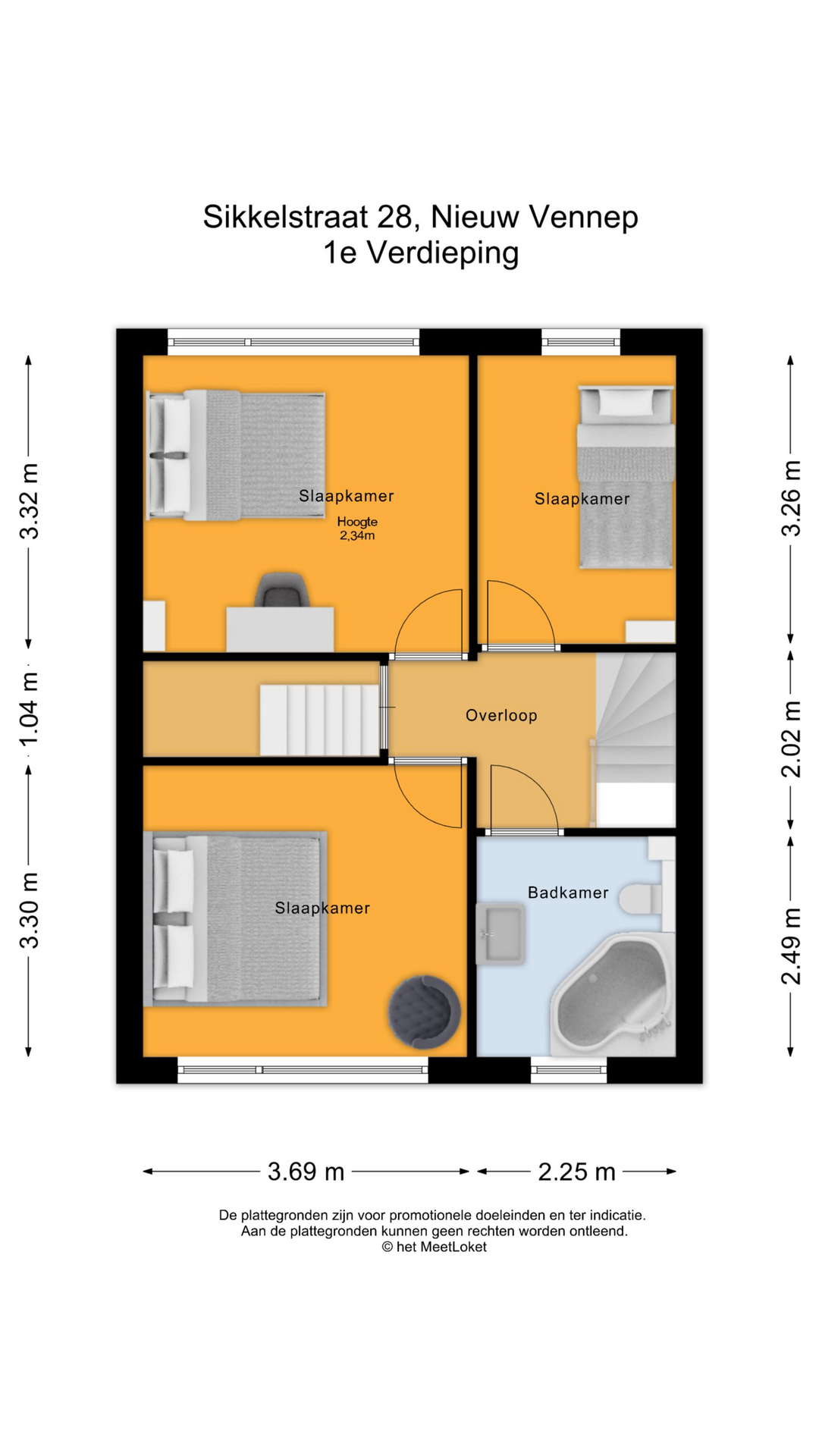 Sikkelstraat 28 , 2151 CR Nieuw-vennep map